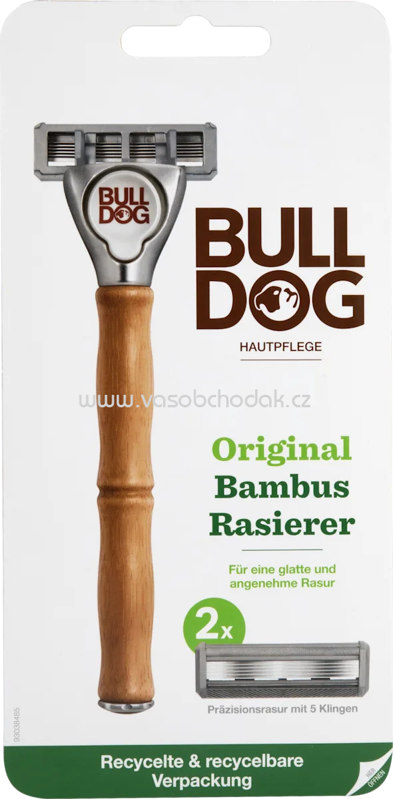 BULLDOG Rasierer, Original Bambus + 2 Klingen, 1 St