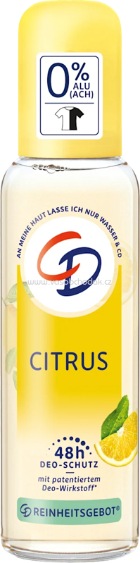 CD Deo Zerstäuber Citrus Bio-Zitrone, 75 ml CD Deo Zerstäuber Citrus Bio-Zitrone, 75 ml