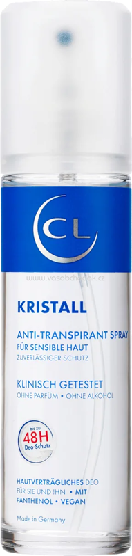 CL Antitranspirant Deo Zerstäuber Kristall, 75 ml CL Antitranspirant Deo Zerstäuber Kristall, 75 ml