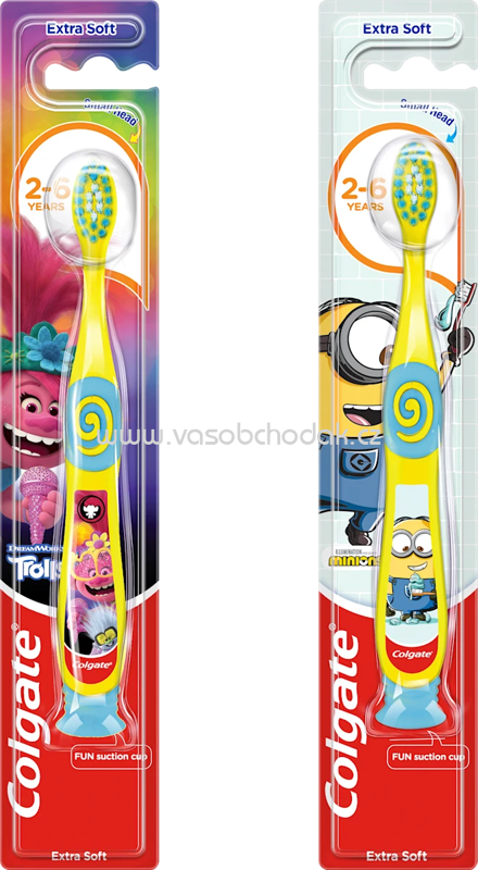Colgate Zahnbürste Kinder Minions/Trolls, 2-6 Jahren extra soft, 1 St Colgate Zahnbürste Kinder Minions/Trolls, 2-6 Jahren extra soft, 1 St