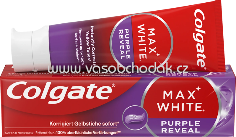 Colgate Zahnpasta Max White Purple Reveal, 75 ml Colgate Zahnpasta Max White Purple Reveal, 75 ml