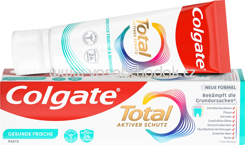 Colgate Zahnpasta Total Aktiver Schutz, Gesunde Frische, 75 ml Colgate Zahnpasta Total Aktiver Schutz, Gesunde Frische, 75 ml