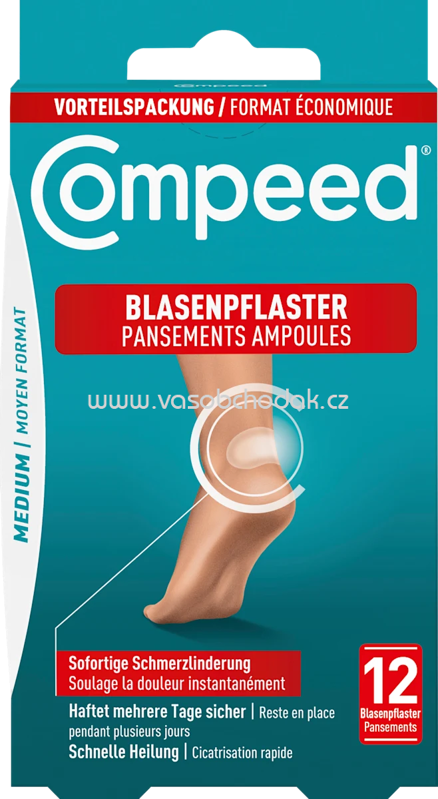 Compeed Blasenpflaster Medium Vorteilspack, 12 St Compeed Blasenpflaster Medium Vorteilspack, 12 St