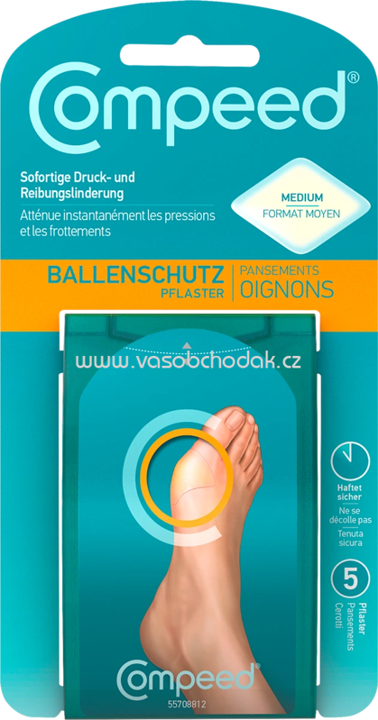 Compeed Druckstellenschutz Ballenpflaster, 5 St Compeed Druckstellenschutz Ballenpflaster, 5 St