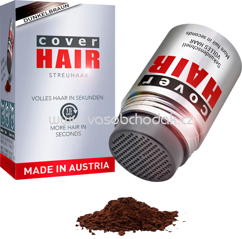 Cover Hair Streuhaar Haarverdichter Dunkelbraun, 14 g Cover Hair Streuhaar Haarverdichter Dunkelbraun, 14 g