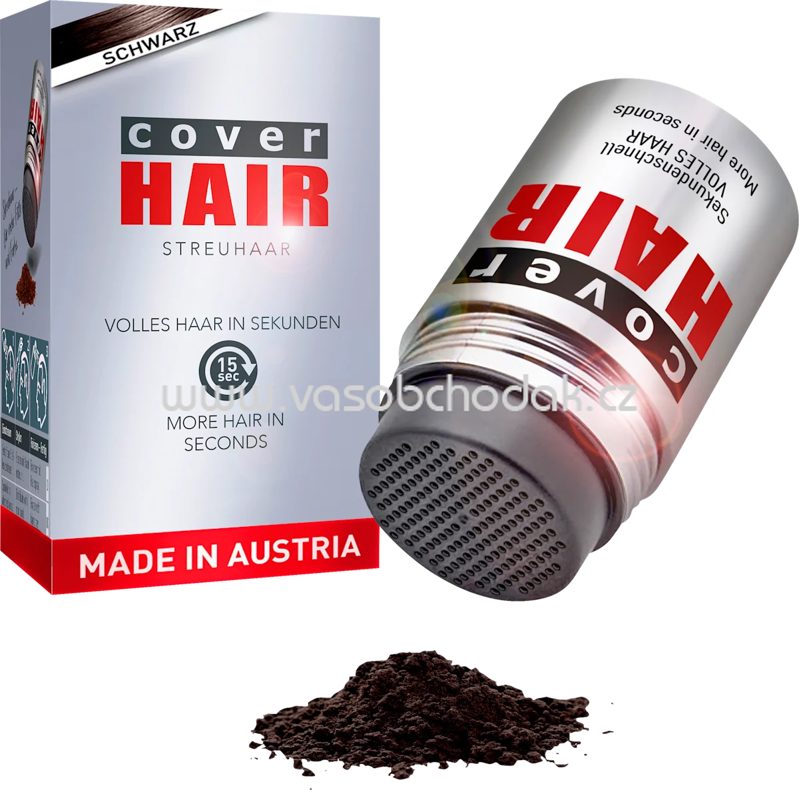 Cover Hair Streuhaar Haarverdichter Schwarz, 14 g Cover Hair Streuhaar Haarverdichter Schwarz, 14 g