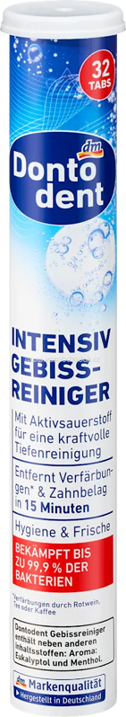 Dontodent Gebissreiniger Tabs intensiv, 32 St Dontodent Gebissreiniger Tabs intensiv, 32 St
