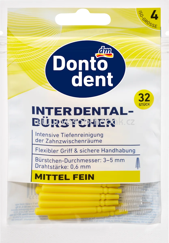 Dontodent Interdentalbürsten ISO 4, 32 St Dontodent Interdentalbürsten ISO 4, 32 St