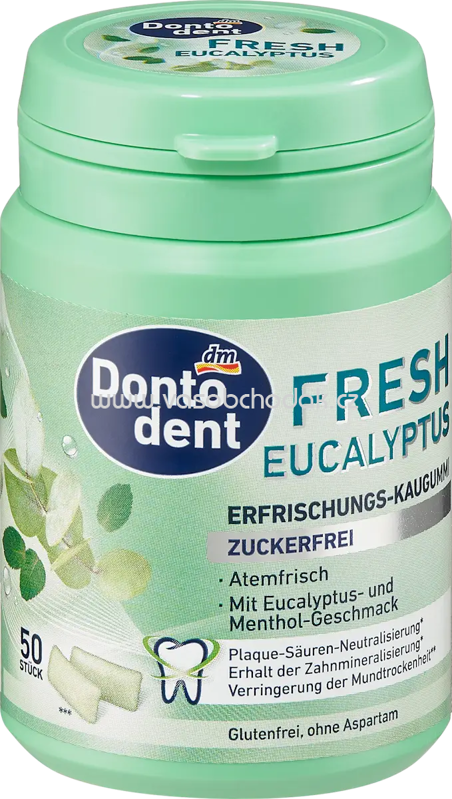 Dontodent Kaugummi, Fresh Eucalyptus, 50 St