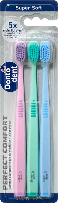 Dontodent Zahnbürste Perfect Comfort super soft, 3 St Dontodent Zahnbürste Perfect Comfort super soft, 3 St