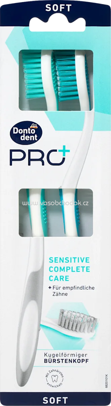 Dontodent PRO+ Zahnbürste PRO+ Sensitive Complete Care, soft, 2 St Dontodent PRO+ Zahnbürste PRO+ Sensitive Complete Care, soft, 2 St