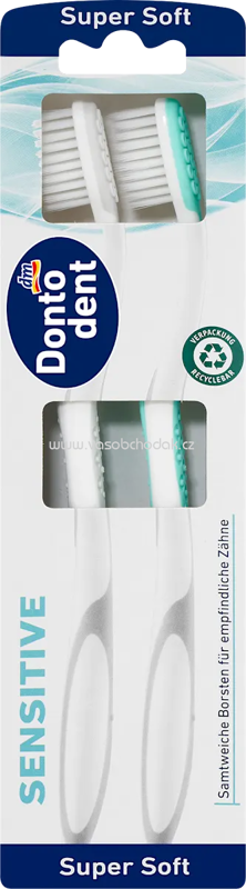 Dontodent Zahnbürste Sensitive super soft, 2 St Dontodent Zahnbürste Sensitive super soft, 2 St