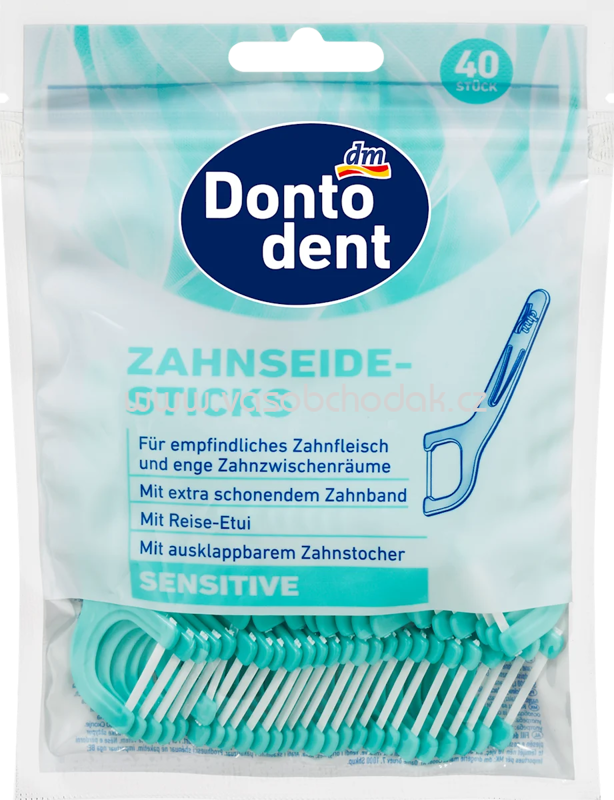 Dontodent Zahnseidesticks Sensitive, 40 St Dontodent Zahnseidesticks Sensitive, 40 St