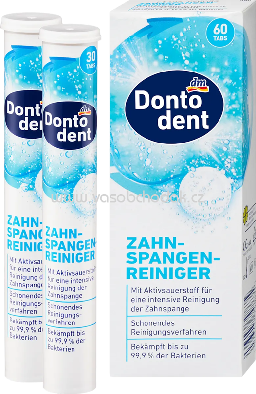 Dontodent Zahnspangenreiniger Tabs, 60 St