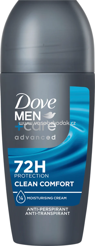 Dove MEN+CARE Anti-Transpirant Roll-On Advanced Clean Comfort, 50 ml Dove MEN+CARE Anti-Transpirant Roll-On Advanced Clean Comfort, 50 ml