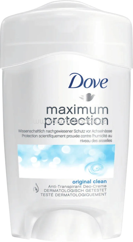 Dove Antitranspirant Deocreme Maximum Protection, 45 ml Dove Antitranspirant Deocreme Maximum Protection, 45 ml