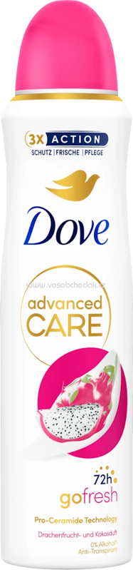 Dove Antitranspirant Deospray Advanced Care Drachenfrucht & Kokosduft, 150 ml Dove Antitranspirant Deospray Advanced Care Drachenfrucht & Kokosduft, 150 ml