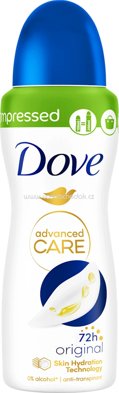 Dove Antitranspirant Deospray Advanced Care Original Compressed, 100 ml Dove Antitranspirant Deospray Advanced Care Original Compressed, 100 ml