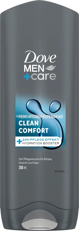 Dove MEN+CARE Pflegedusche Clean Comfort 3in1, 250 ml Dove MEN+CARE Pflegedusche Clean Comfort 3in1, 250 ml