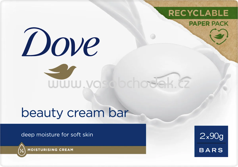 Dove Seifenstück beauty cream, 2x90 g, 180 g Dove Seifenstück beauty cream, 2x90 g, 180 g