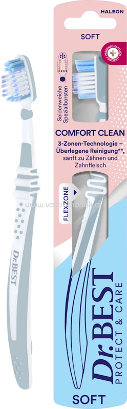 Dr. Best Zahnbürste Protect & Care Comfort Clean extra weich, 1 St Dr. Best Zahnbürste Protect & Care Comfort Clean extra weich, 1 St