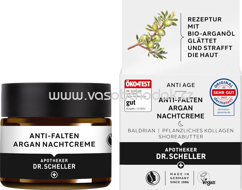 Dr. Scheller Anti Falten Nachtcreme Argan, 50 ml