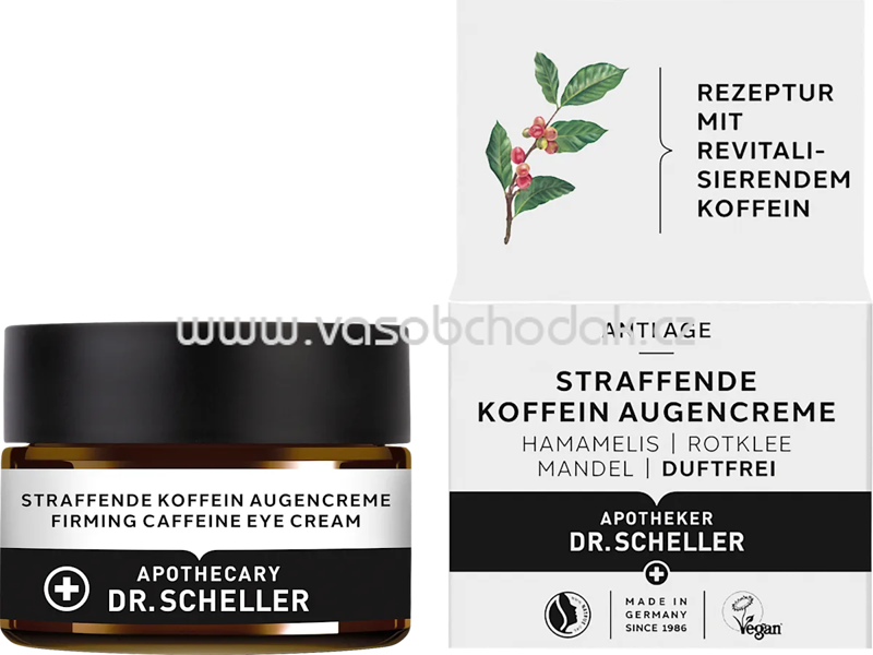 Dr. Scheller Augencreme Straffend Koffein, 15 ml