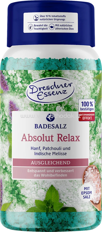 Dresdner Essenz Badesalz Absolut Relax, 600 g Dresdner Essenz Badesalz Absolut Relax, 600 g