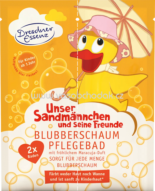 Dresdner Essenz Kinder Badezusatz Unser Sandmännchen Blubberschaum Pflegebad, 60 g Dresdner Essenz Kinder Badezusatz Unser Sandmännchen Blubberschaum Pflegebad, 60 g