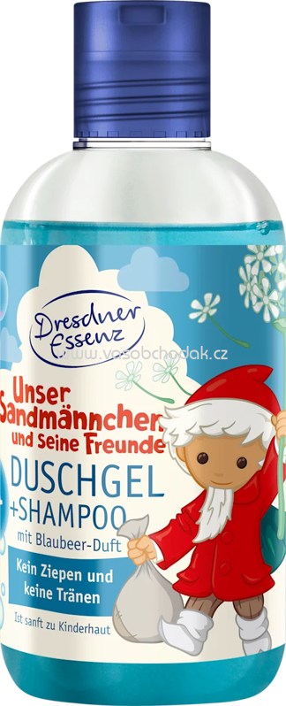 Dresdner Essenz Kinder Dusche & Shampoo 2in1 Sandmännchen, 250 ml Dresdner Essenz Kinder Dusche & Shampoo 2in1 Sandmännchen, 250 ml