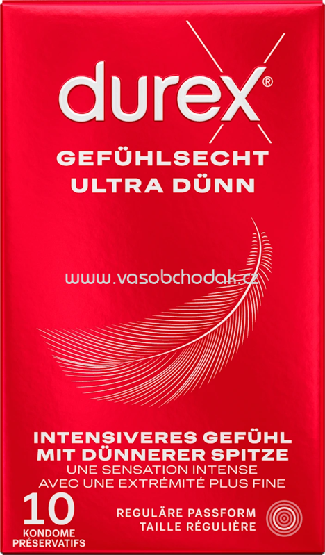 Durex Kondome Gefühlsecht Ultra, Breite 54mm, 10 St