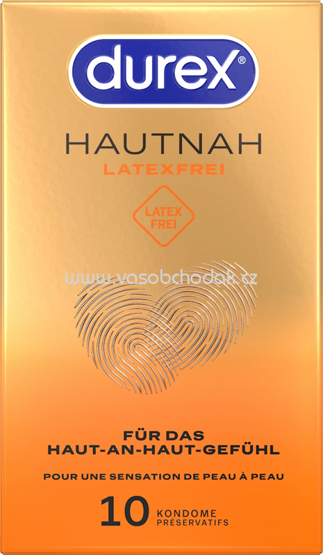 Durex Kondome Hautnah, latexfrei, Breite 56mm, 10 St Durex Kondome Hautnah, latexfrei, Breite 56mm, 10 St