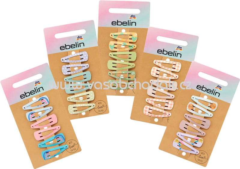 ebelin Haarclips mini bunt, 6 St ebelin Haarclips mini bunt, 6 St