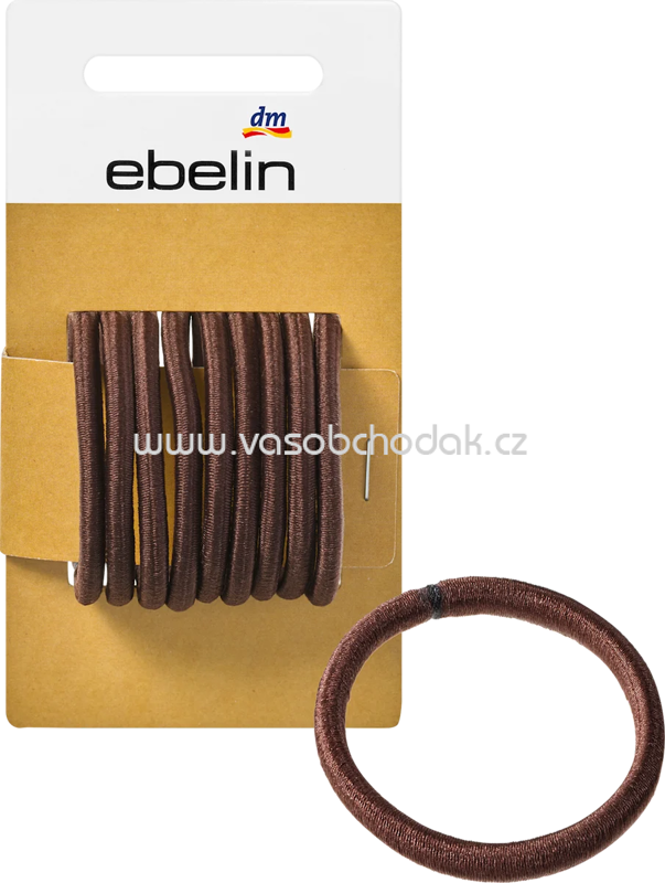 ebelin Haargummis braun, 9 St ebelin Haargummis braun, 9 St