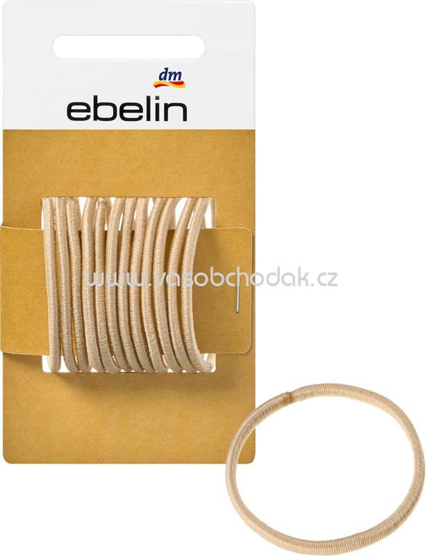 ebelin Haargummis dünn, blond, 12 St ebelin Haargummis dünn, blond, 12 St