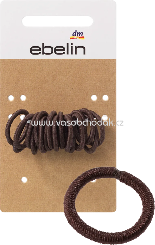 ebelin Haargummis mini braun, 18 St ebelin Haargummis mini braun, 18 St