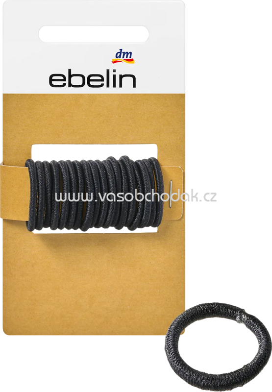 ebelin Haargummis mini schwarz, 18 St ebelin Haargummis mini schwarz, 18 St