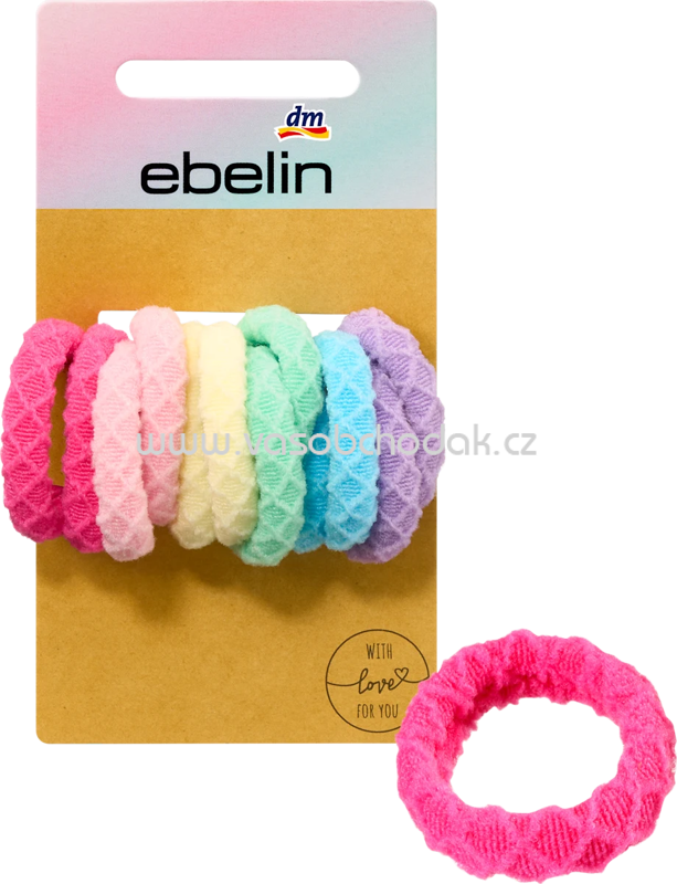 ebelin Haargummis Regenbogenfarben, 12 St ebelin Haargummis Regenbogenfarben, 12 St