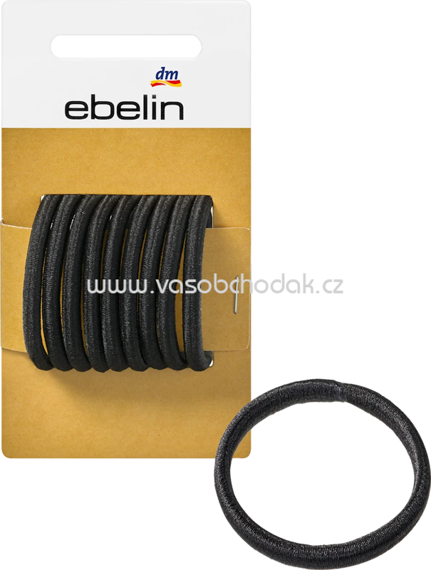 ebelin Haargummis schwarz, 9 St ebelin Haargummis schwarz, 9 St