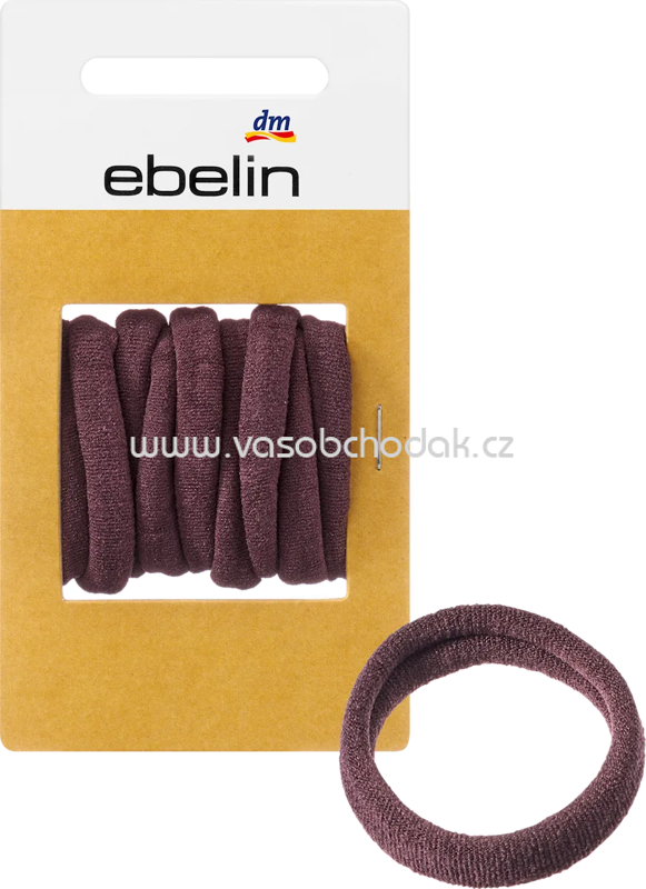 ebelin Haargummis weich, braun, 9 St ebelin Haargummis weich, braun, 9 St