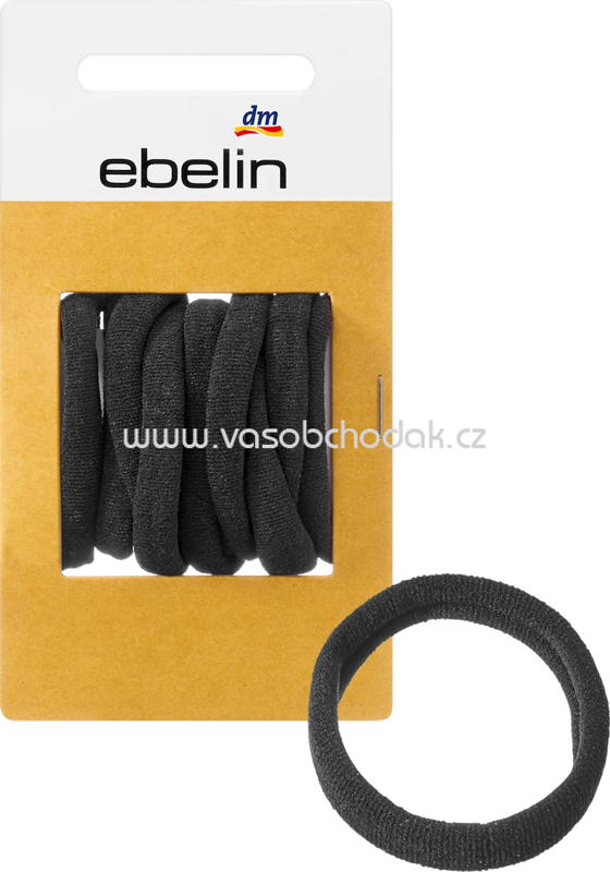 ebelin Haargummis weich, schwarz, 9 St ebelin Haargummis weich, schwarz, 9 St