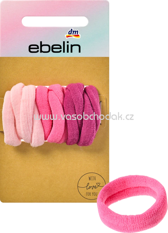 ebelin Haargummis weich mini, rosa, 12 St ebelin Haargummis weich mini, rosa, 12 St