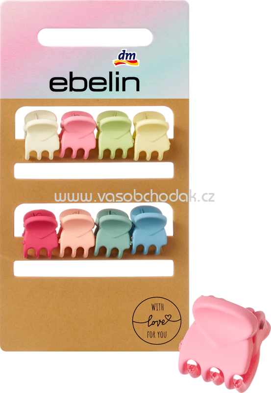 ebelin Haarklammern mini bunt, 8 St ebelin Haarklammern mini bunt, 8 St