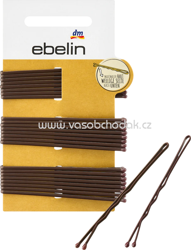 ebelin Haarschieber lang braun, 24 St ebelin Haarschieber lang braun, 24 St