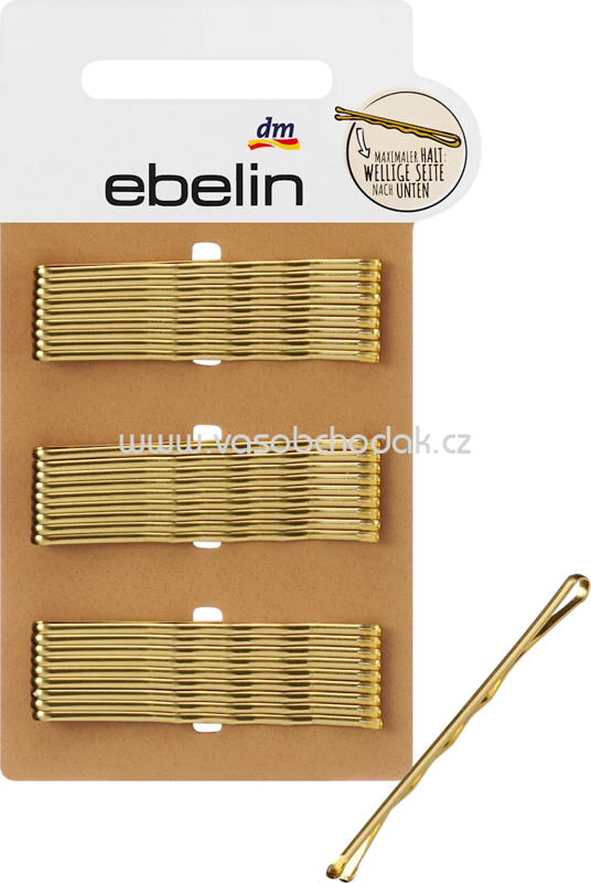 ebelin Haarschieber midi Gold-Optik, 27 St ebelin Haarschieber midi Gold-Optik, 27 St