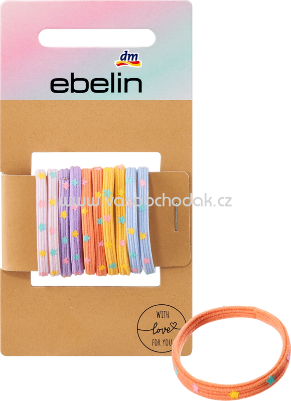 ebelin Kinder-Haargummis bunt mit Sternen, 10 St ebelin Kinder-Haargummis bunt mit Sternen, 10 St