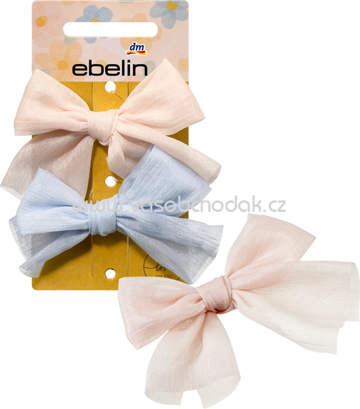 ebelin Haar- & Ansteckbroschen Schleifen, rosa/hellblau, 2 St ebelin Haar- & Ansteckbroschen Schleifen, rosa/hellblau, 2 St