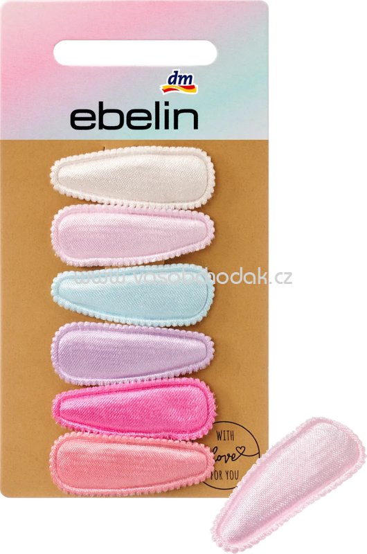 ebelin Haarclips mini mit Stoffbezug, 6 St ebelin Haarclips mini mit Stoffbezug, 6 St