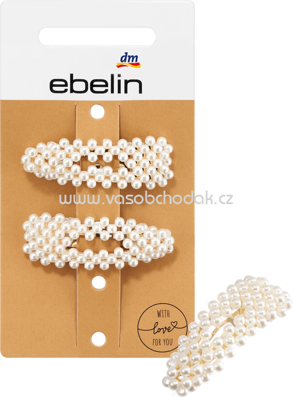 ebelin Haarclips Perlen, 2 St ebelin Haarclips Perlen, 2 St