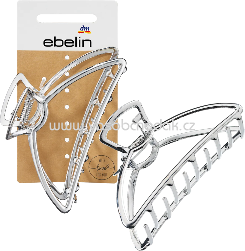 ebelin Haarklammer aus Metall Silber-Optik, 1 St ebelin Haarklammer aus Metall Silber-Optik, 1 St